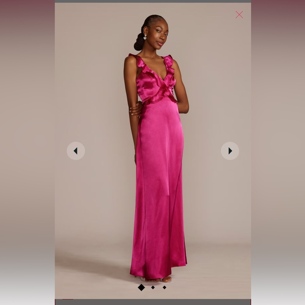 David’s Bridal Pink Bridesmaid Dress